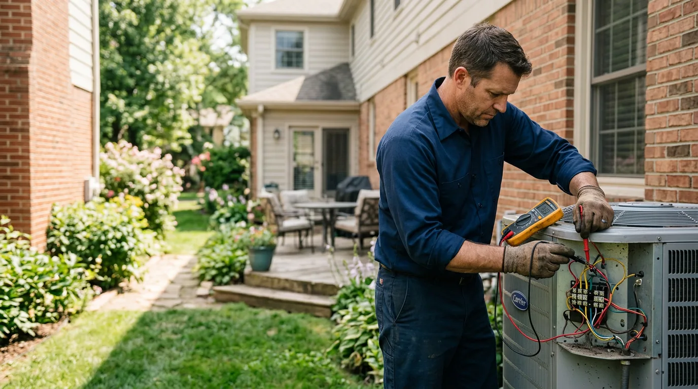 HVAC technician working near Arminto, WY